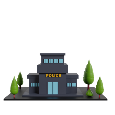 Poste de police  3D Icon