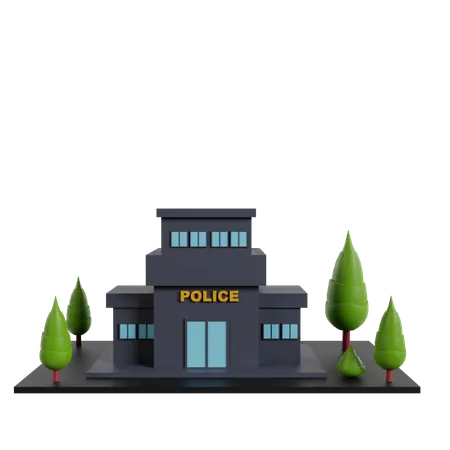 Poste de police  3D Icon