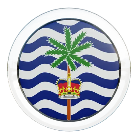 Commissioner of British Indian Ocean Territory Flag Glass  3D Flag