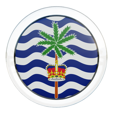 Commissioner of British Indian Ocean Territory Flag Glass  3D Icon