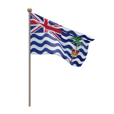 Commissioner of British Indian Ocean Territory Flagpole  3D Flag