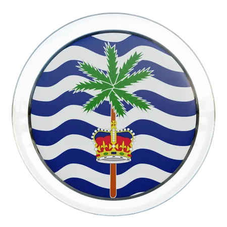 Commissioner of British Indian Ocean Territory Round Flag 3D Icon