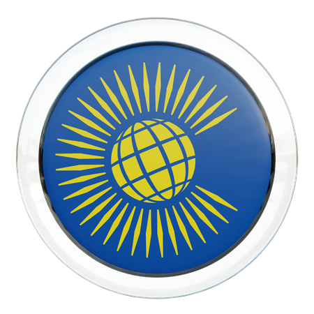 Commonwealth of Nations Flag Glass  3D Icon