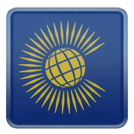 Flagge des Commonwealth of Nations  3D Flag