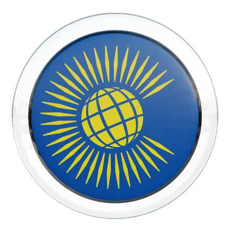 Commonwealth of Nations Flagge Glas  3D Flag