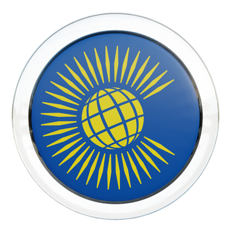Commonwealth of Nations Round Flag 3D Icon