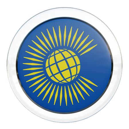 Runde Flagge des Commonwealth of Nations  3D Icon