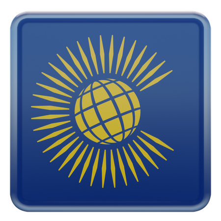 Commonwealth of Nations Square Flag 3D Icon