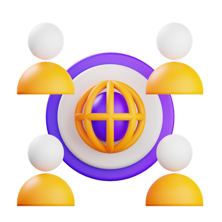 Communauté en ligne  3D Icon