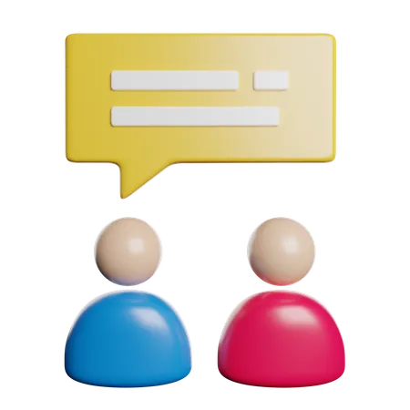 Communication Message Chat 3D Icon