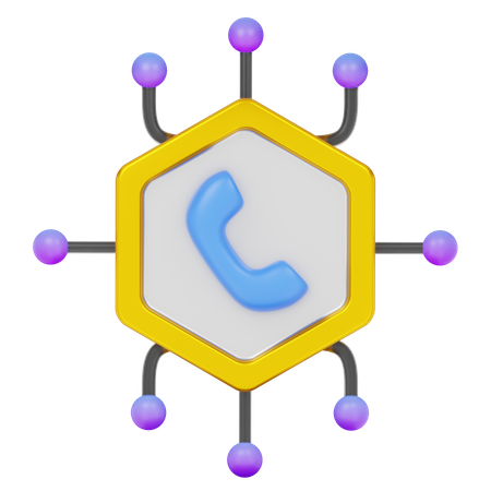 Communication Network  3D Icon