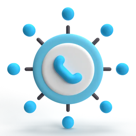 Communication Network  3D Icon