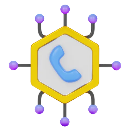 Communication Network  3D Icon