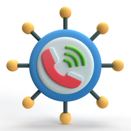 Communication Network  3D Icon