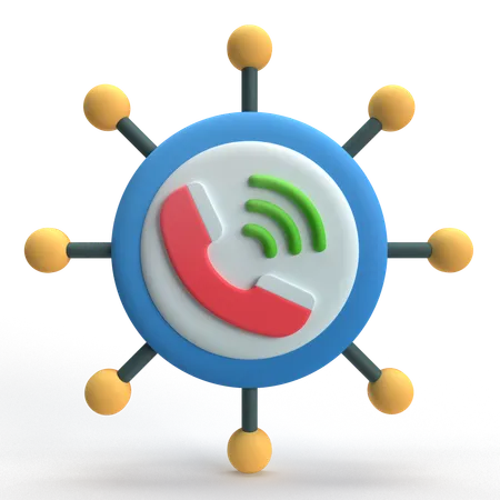 Communication Network  3D Icon