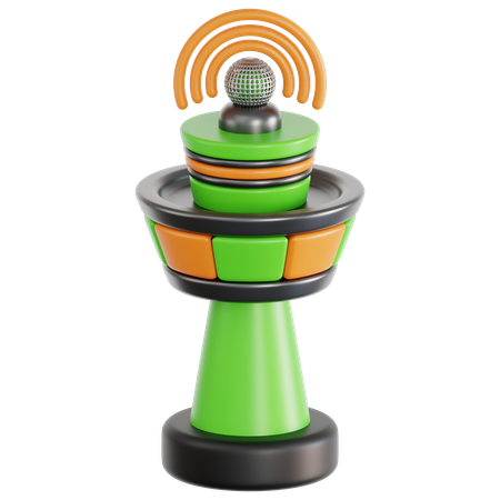 Communication Tower  3D Icon