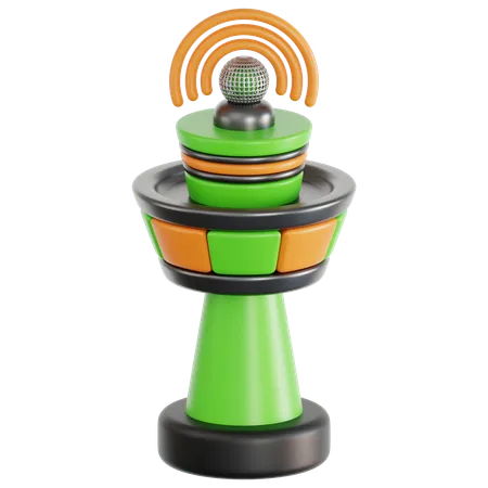 Communication Tower  3D Icon