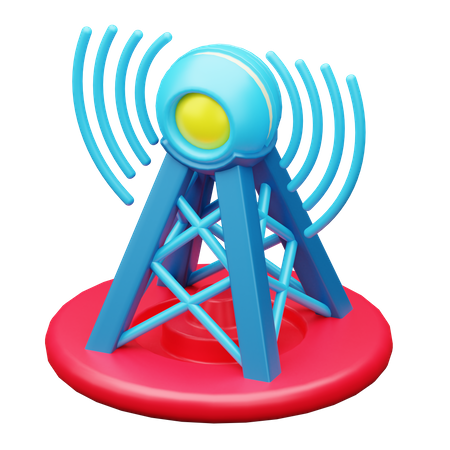 Communication Tower  3D Icon