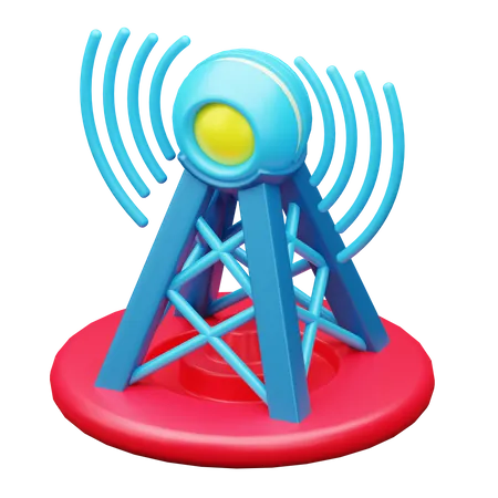 Communication Tower  3D Icon