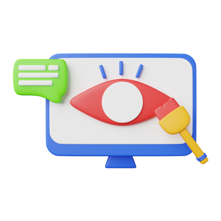 Communication visuelle  3D Icon