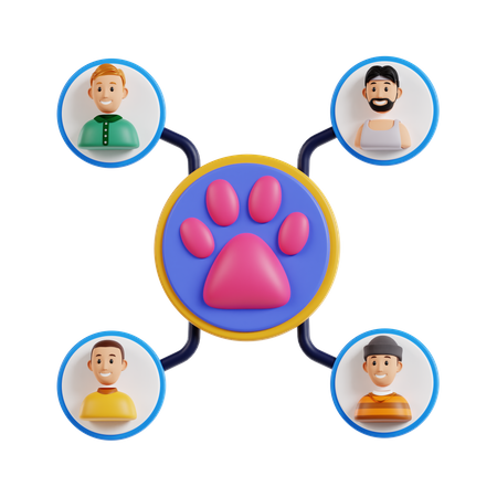 Community  3D Icon
