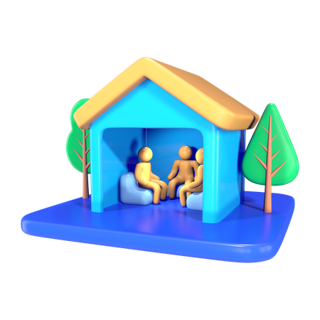 Community Center  3D Icon