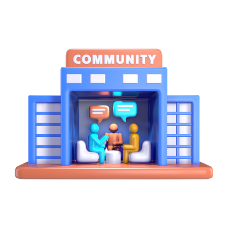 Community Center  3D Icon