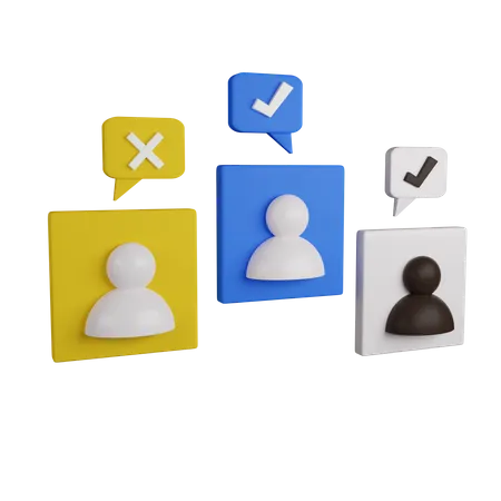 Community Survey 3 D Icon Contains PNG BLEND GLTF And OBJ Files 3D Icon