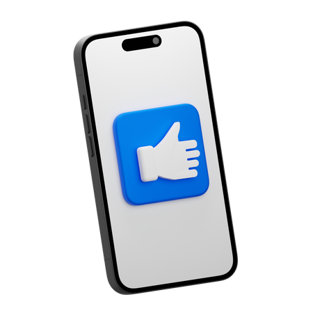 Me gusta en línea  3D Icon