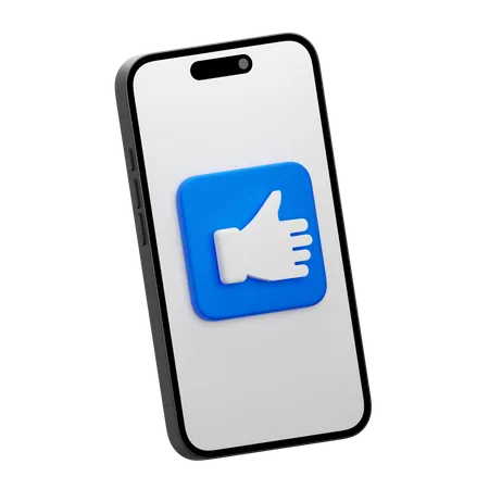 Me gusta en línea  3D Icon