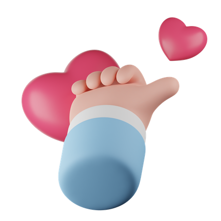 Como la mano y el corazón  3D Icon