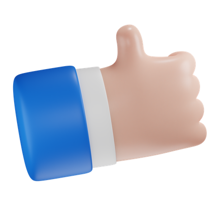 Como pose de polegar para cima  3D Icon