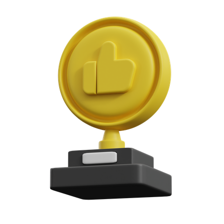 Como troféu  3D Icon