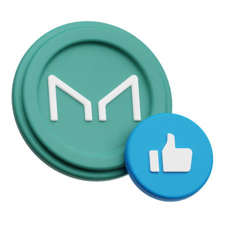Como una moneda de fabricante  3D Icon