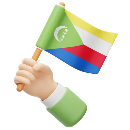 Bandeira de comores  3D Icon