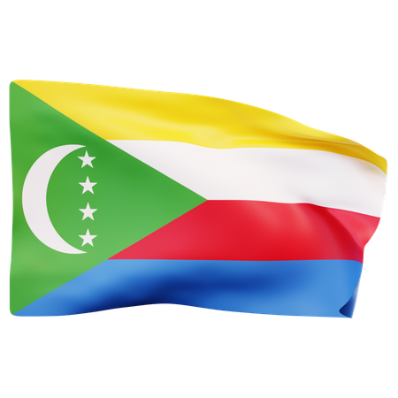 Drapeau des comores  3D Icon