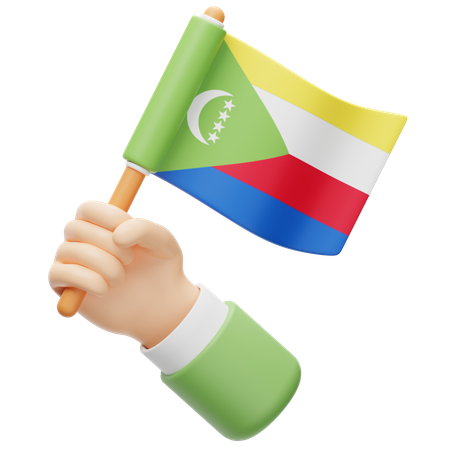 Drapeau des comores  3D Icon