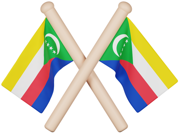 Comoros Flag  3D Icon