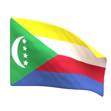 Comoros Flag  3D Icon