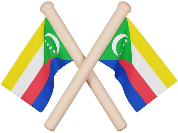 Comoros Flag  3D Icon