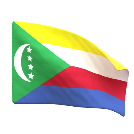 Comoros Flag  3D Icon