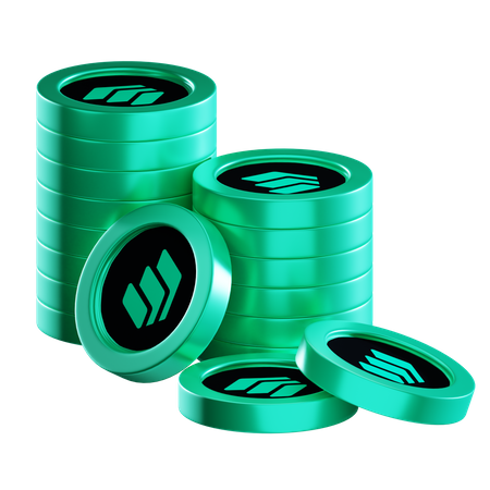 Comp Coin Stacks  3D Icon