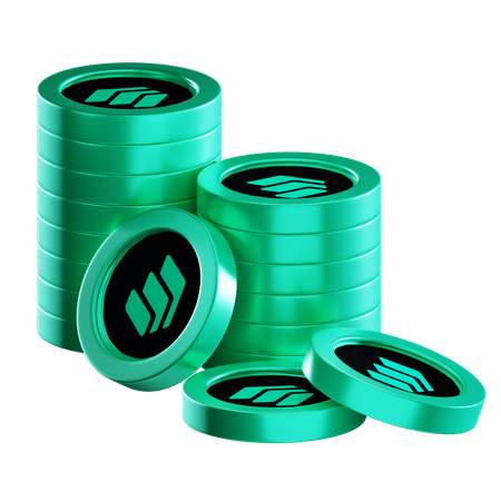 Comp Coin Stacks  3D Icon
