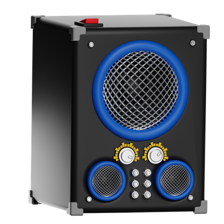 コンパクトなBluetoothポータブルスピーカー  3D Icon