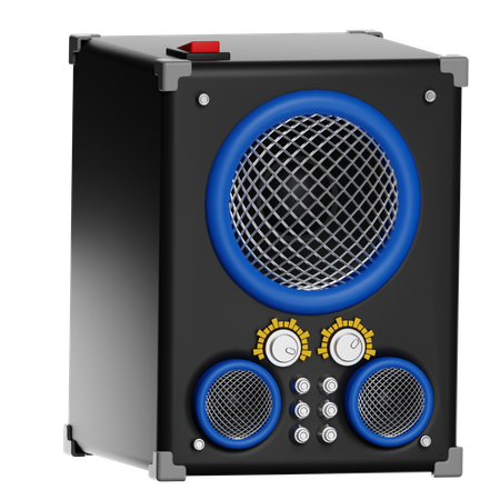 Compact Bluetooth Portable Speaker  3D Icon
