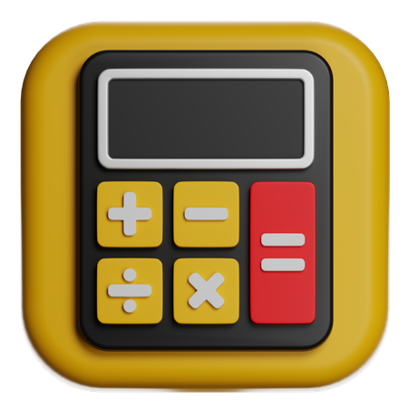 Compact Calculator  3D Icon