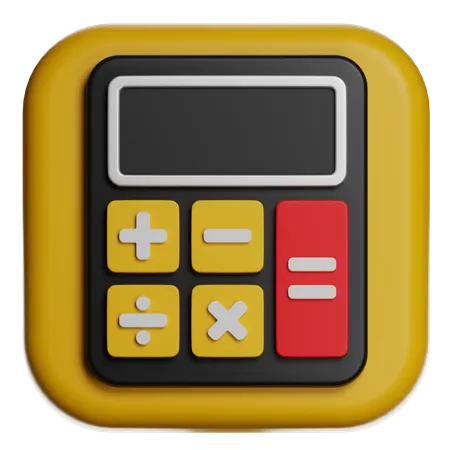 Compact Calculator  3D Icon