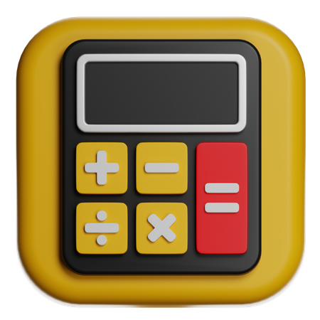 Compact Calculator  3D Icon