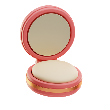 Compact Mirror With Lid Opened  3D Icon