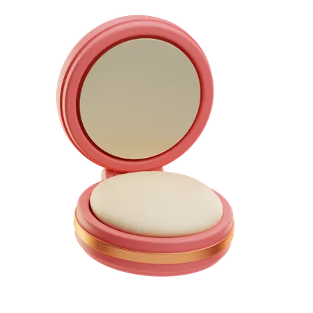 Compact Mirror With Lid Opened  3D Icon